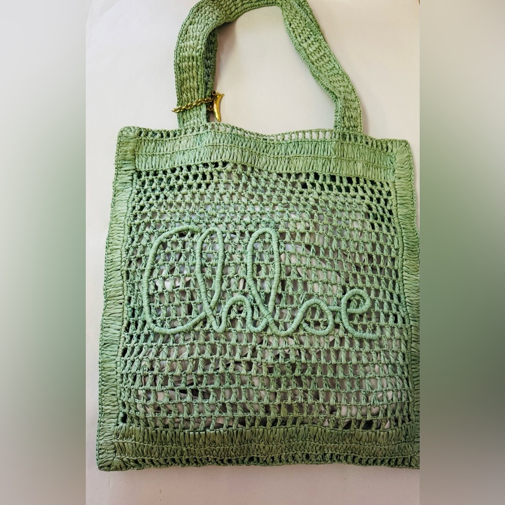 Chloe Summer Banana Tote Crochet Fabric - Picture 3 of 7